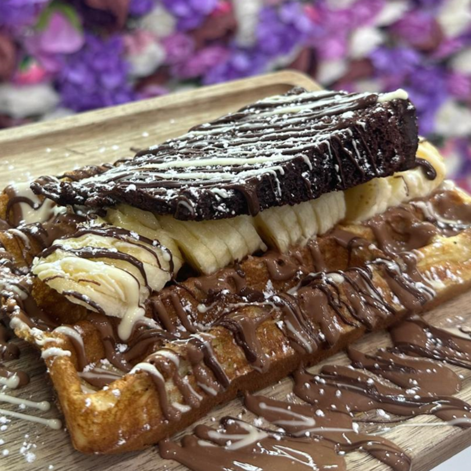 Chocolate Layer Cake Waffle