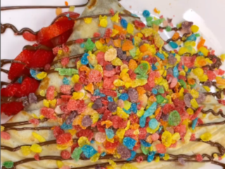 Fruity Pebbles Crepe