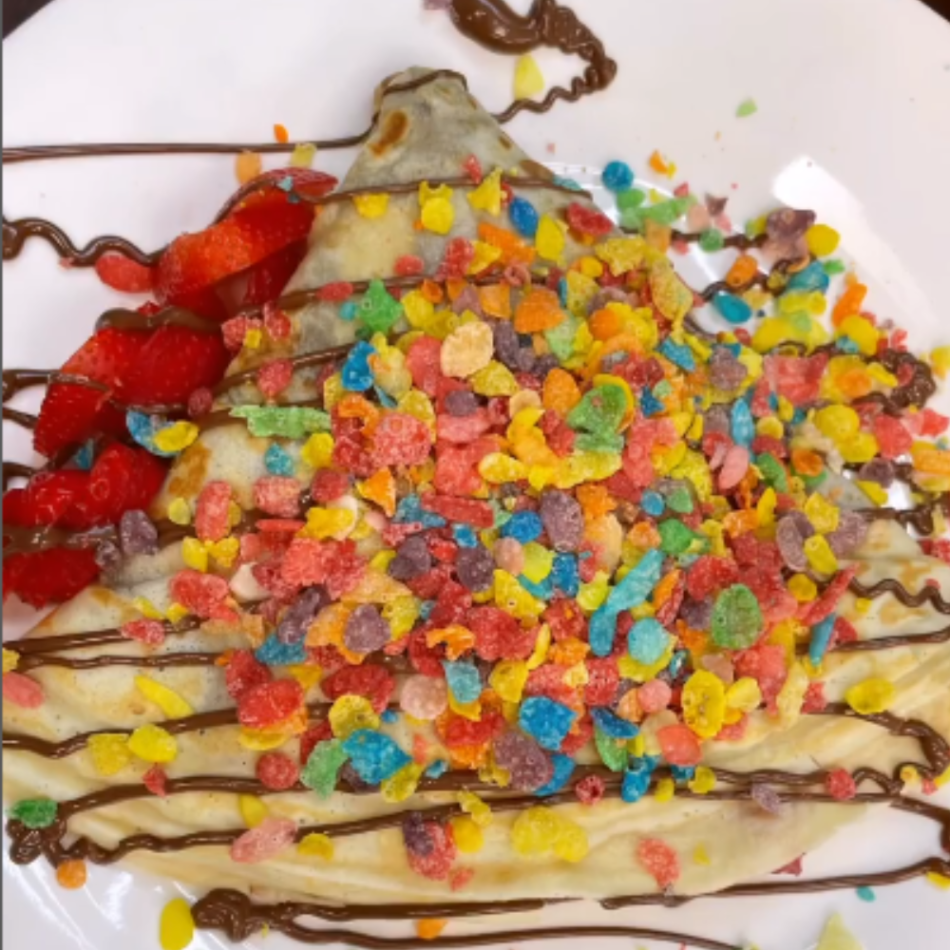 Fruity Pebbles Crepe
