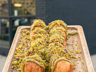 Pistachio Churro Bites