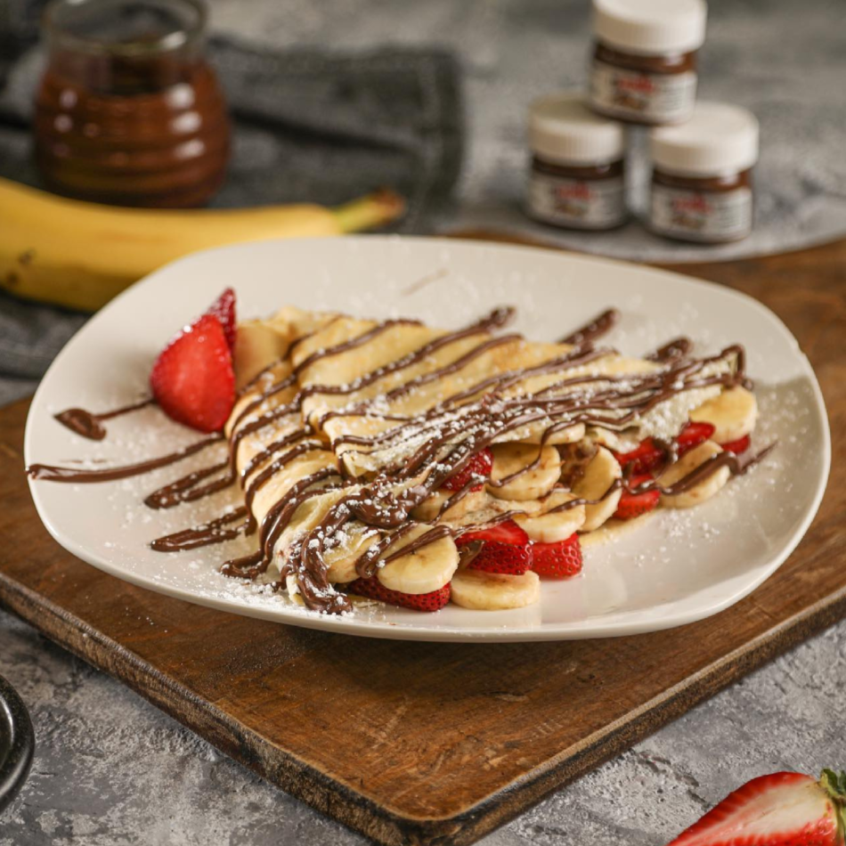 Strawberry Banana Nutella Crepe
