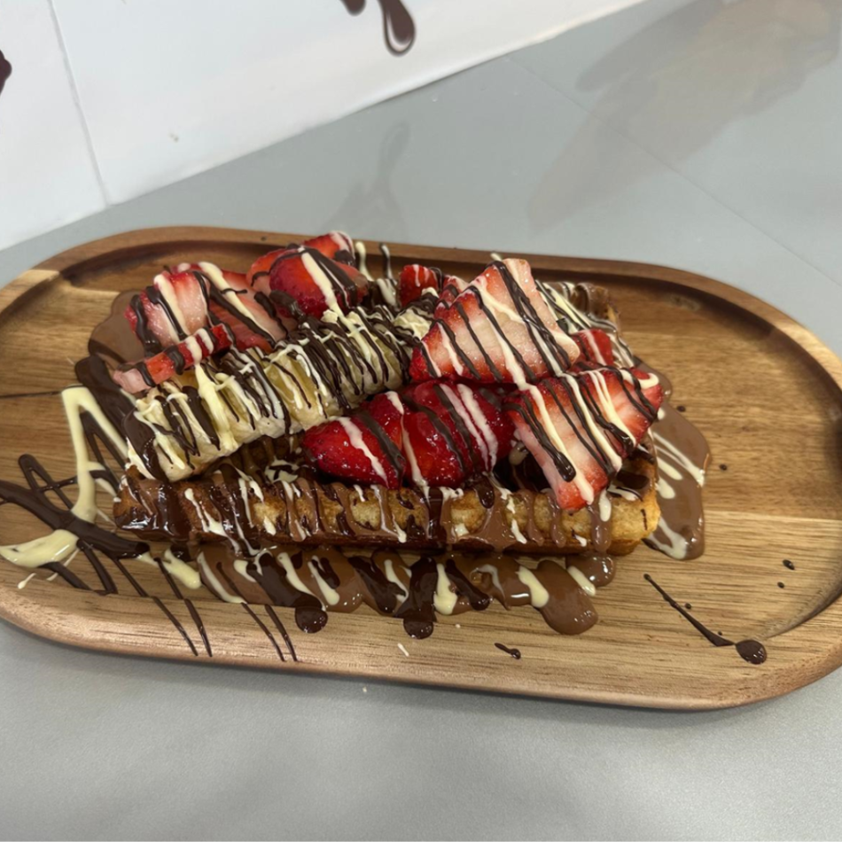 Strawberry Banana Waffle